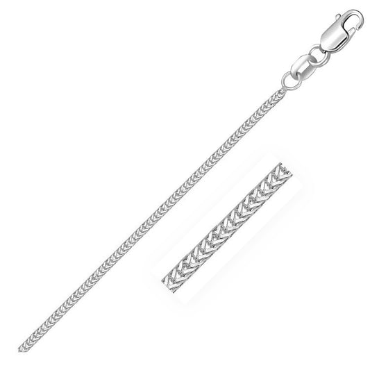 14k White Gold Foxtail Chain (1.00 mm) - The Best Accessory