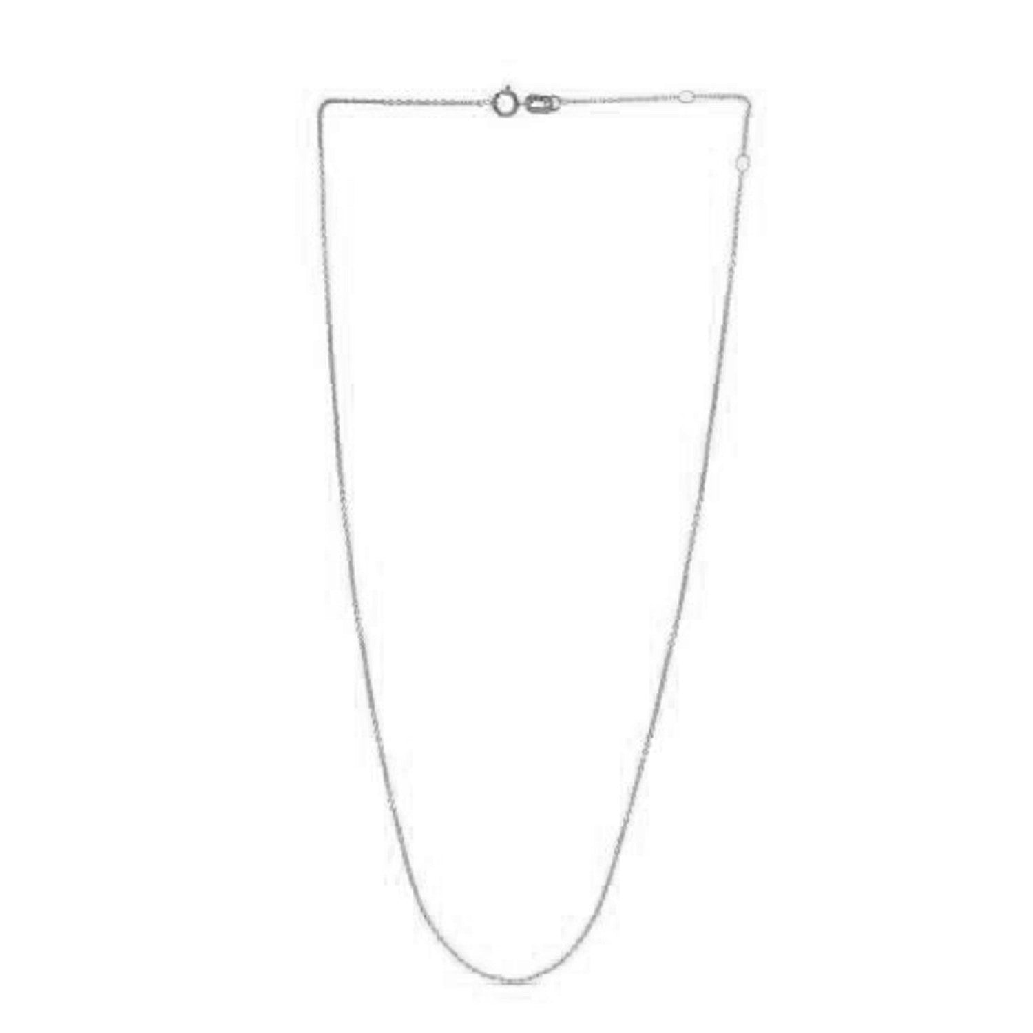 Adjustable Cable Chain in 14k White Gold (0.97 mm) - The Best Accessory