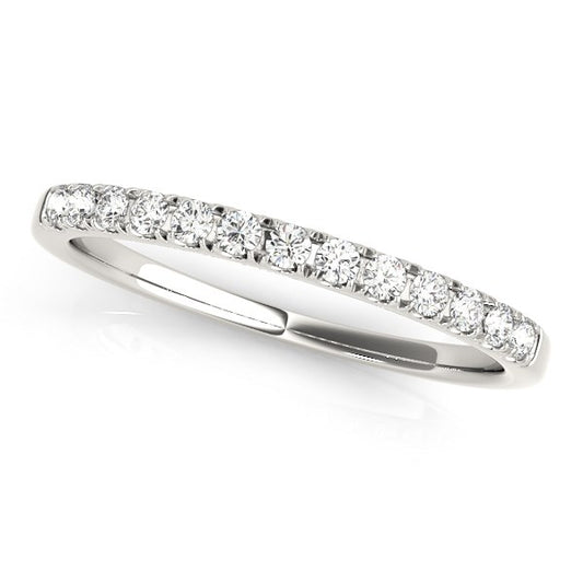 14k White Gold Timeless Diamond Wedding Ring (1/5 cttw) - The Best Accessory