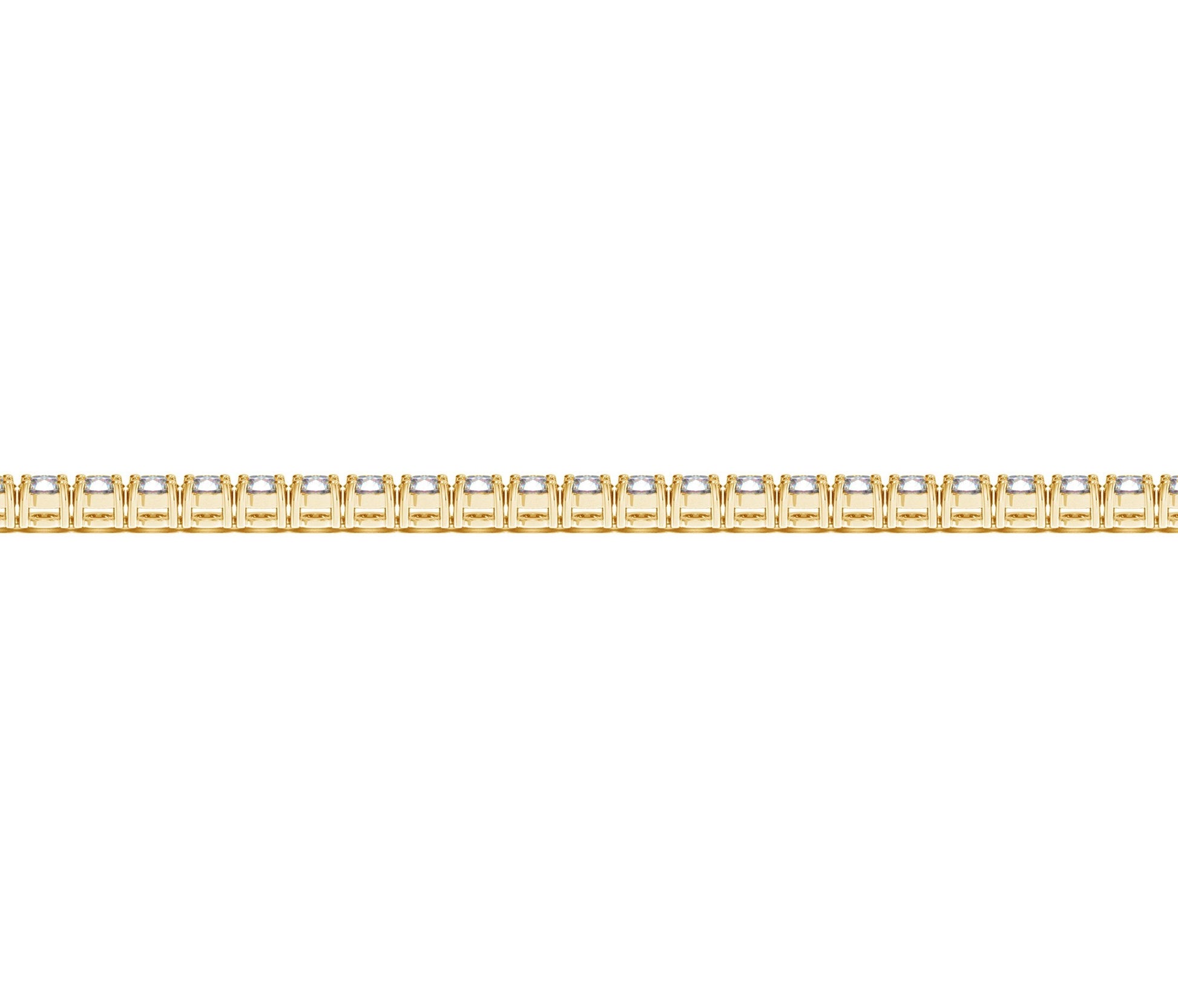Lab Grown Round Diamond Tennis Bracelet in 14k Yellow Gold (3 cctw F/G  VS2/SI1) - The Best Accessory