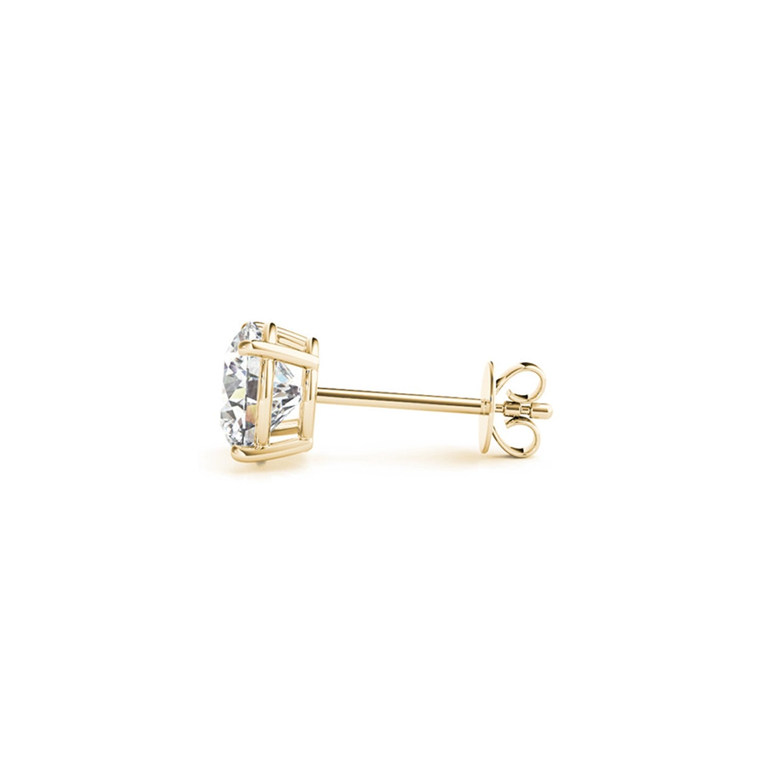 3 cttw Certified IGI Lab Grown Round Diamond Stud Earrings 14k Yellow Gold (G/VS2) - The Best Accessory