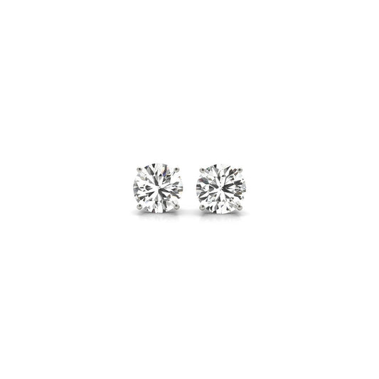 1 cttw Certified IGI Lab Grown Round Diamond Stud Earrings 14k White Gold (G/VS2) - The Best Accessory