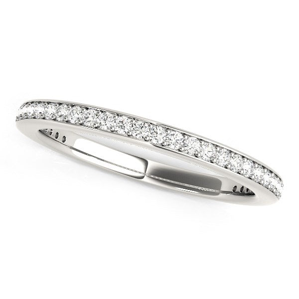 14k White Gold Round Diamond Wedding Ring (1/4 cttw) - The Best Accessory