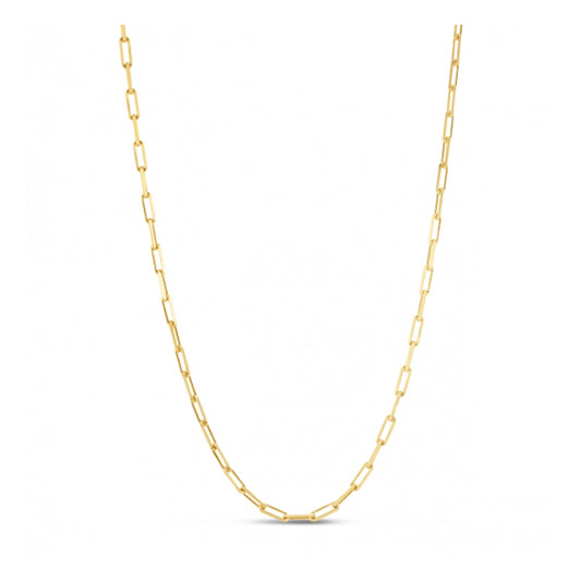 Sterling Silver Gold Plated Paperclip Chain (2.95 mm) - The Best Accessory