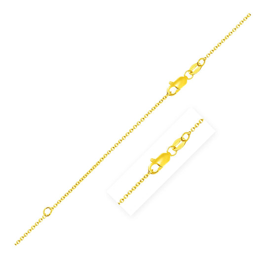 Extendable Cable Chain in 14k Yellow Gold (1.10 mm) - The Best Accessory