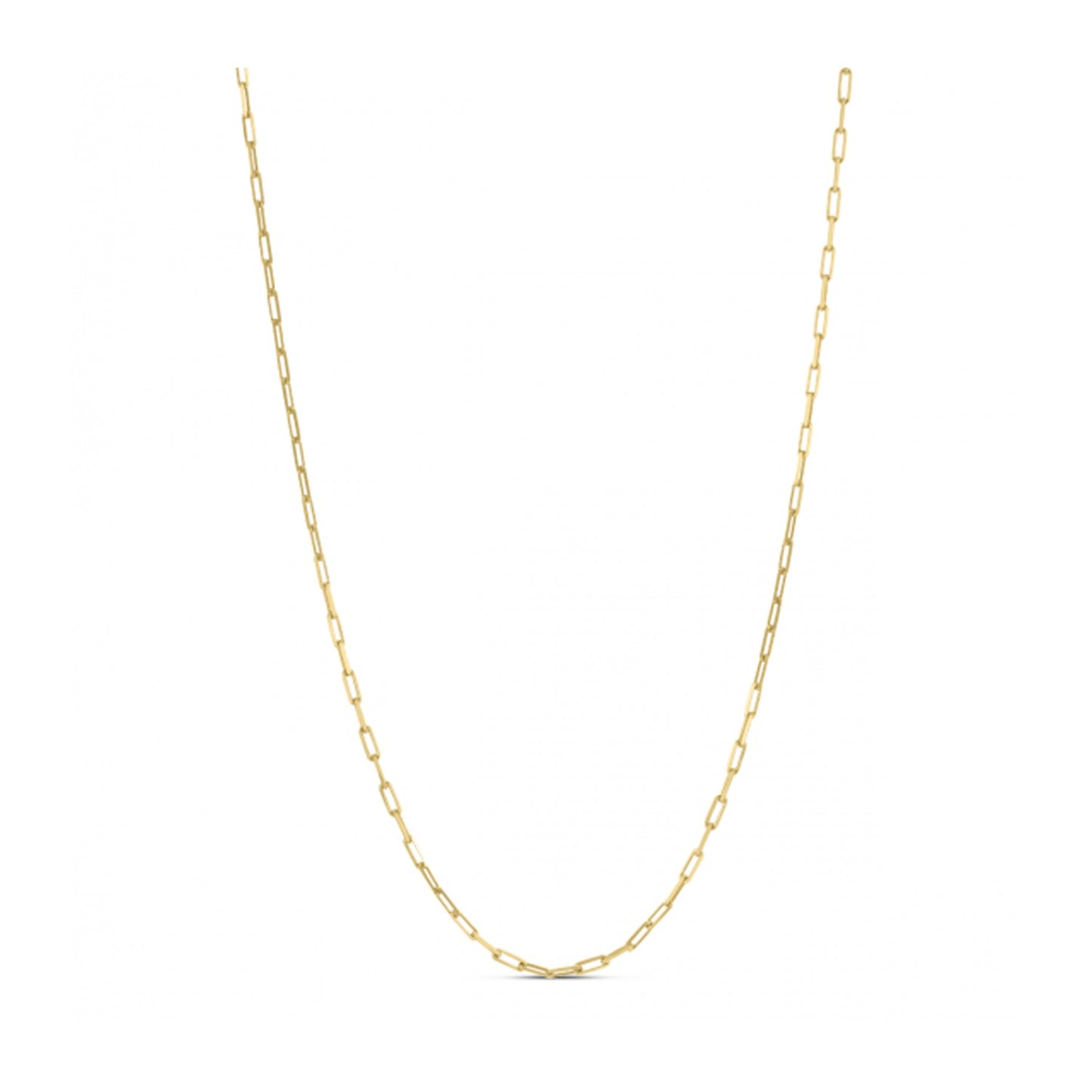 Sterling Silver Gold Plated Paperclip Chain (1.80 mm) - The Best Accessory