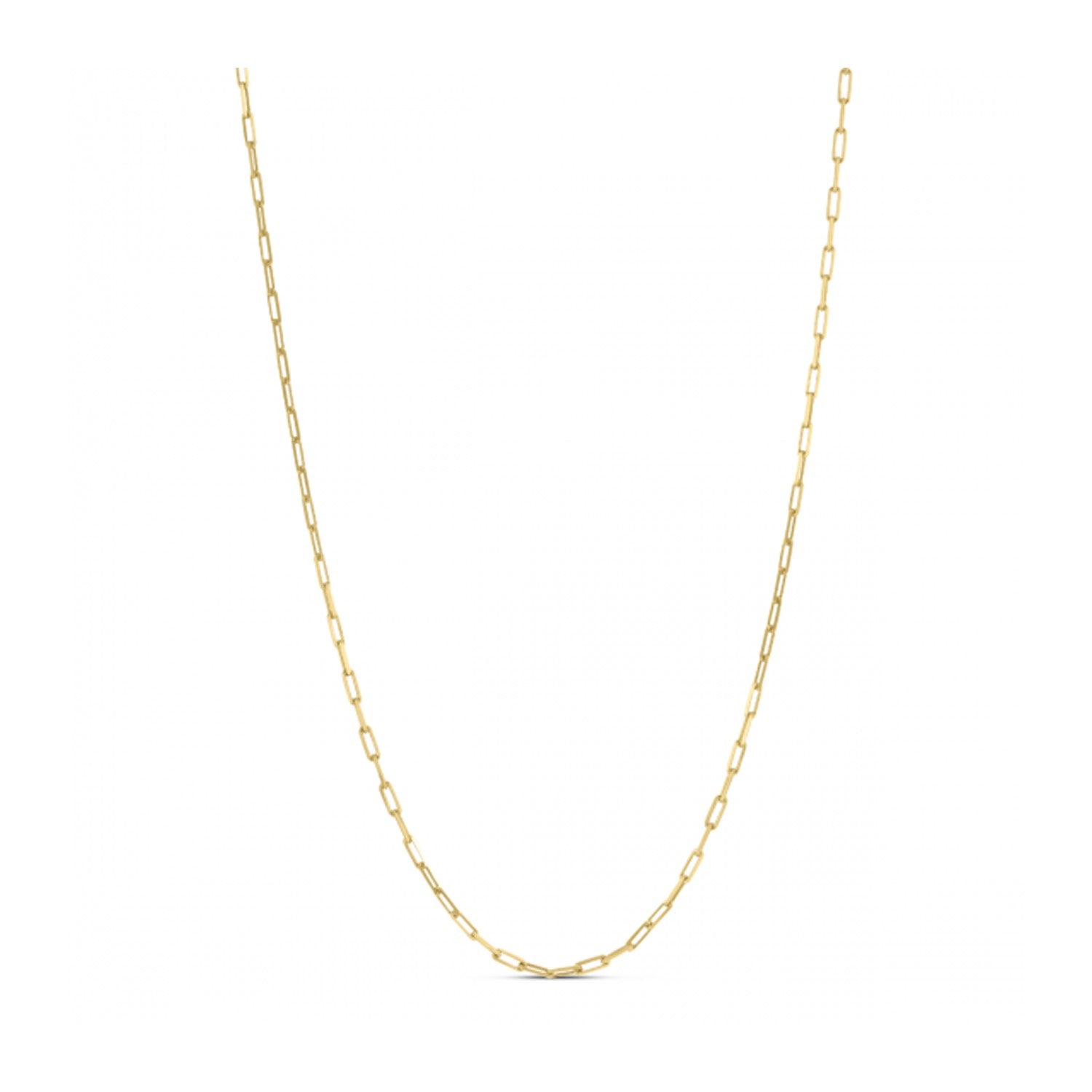 Sterling Silver Gold Plated Paperclip Chain (1.80 mm) - The Best Accessory