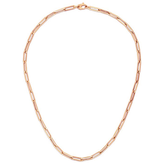 14K Rose Gold Bold Paperclip Chain (4.20 mm) - The Best Accessory