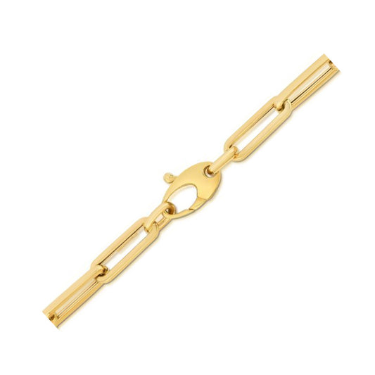 10K Yellow Gold Lite Paperclip Bracelet  (4.20 mm) - The Best Accessory