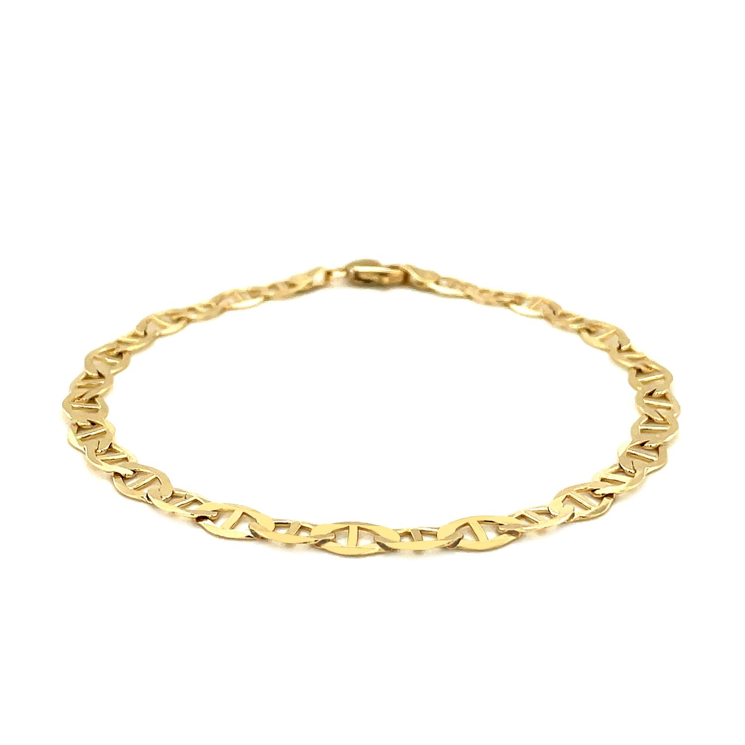 10k Yellow Gold Mariner Link Bracelet (5.10 mm) - The Best Accessory