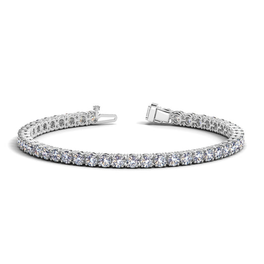 Lab Grown Round Diamond Tennis Bracelet in 14k White Gold (8 cctw F/G  VS2/SI1) - The Best Accessory