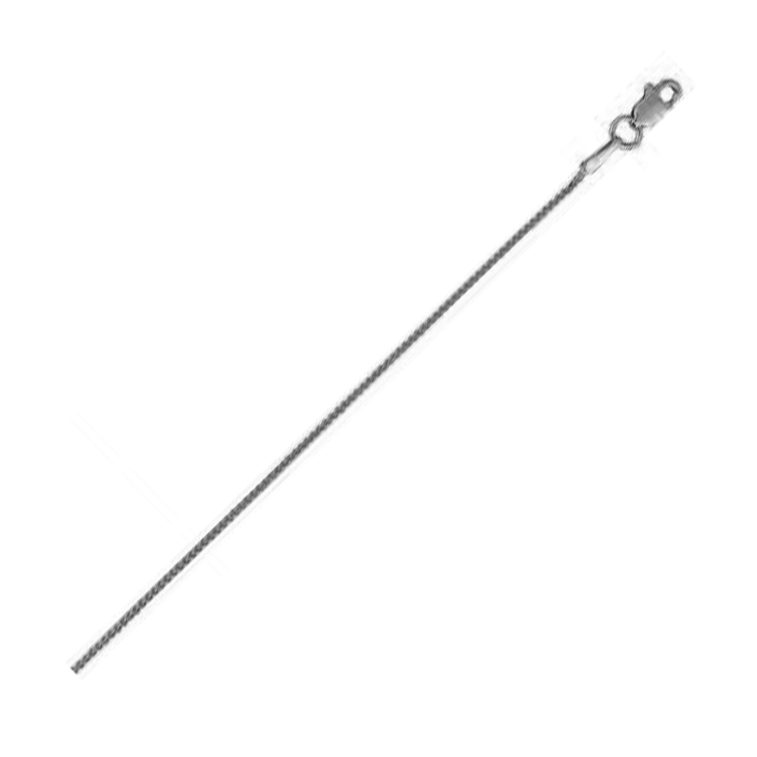 14k White Gold Round Wheat Chain (0.80 mm) - The Best Accessory