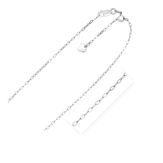 Sterling Silver Adjustable Piatto Chain (1.50 mm) - The Best Accessory