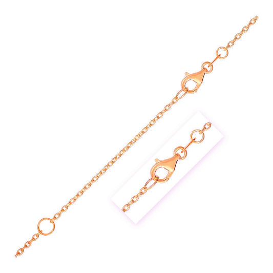 Extendable Cable Chain in 14k Rose Gold (1.50 mm) - The Best Accessory