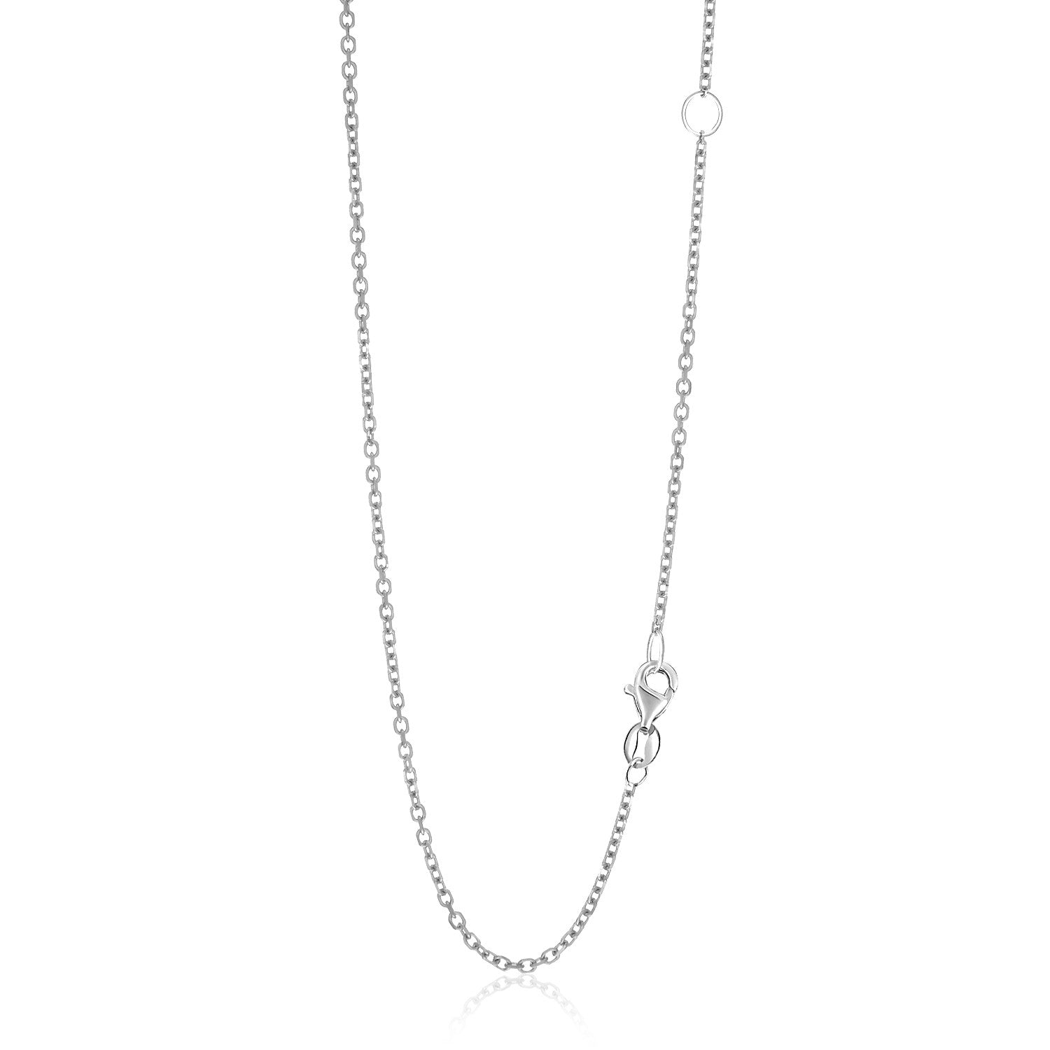 14k White Gold Adjustable Cable Chain (1.50 mm) - The Best Accessory