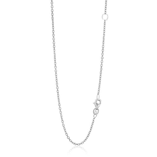 14k White Gold Adjustable Cable Chain (1.50 mm) - The Best Accessory