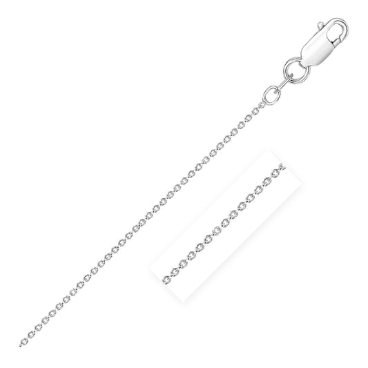 Sterling Silver Rhodium Plated Round Cable Chain (1.80 mm) - The Best Accessory