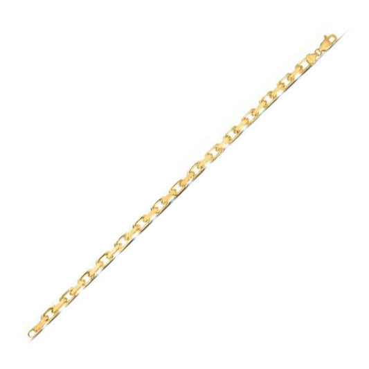 14k Yellow Gold French Cable Link Chain (4.80 mm) - The Best Accessory