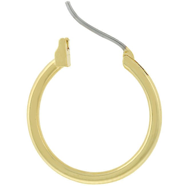 Small Golden Hoop Earrings - The Best Accessory