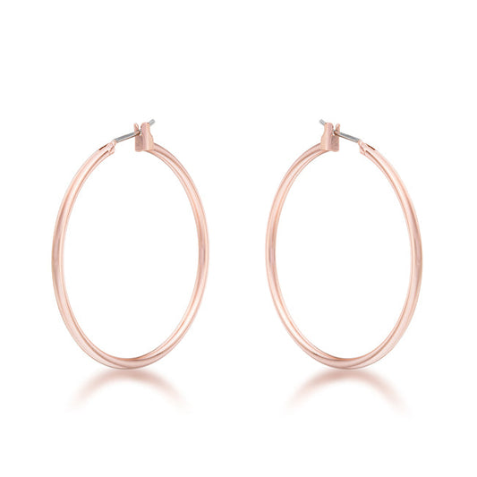 Elegant Rosegold Hoop Earrings - The Best Accessory