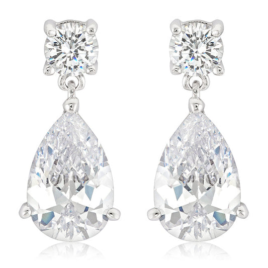 Elegant Cubic Zirconia Drop Earrings - The Best Accessory