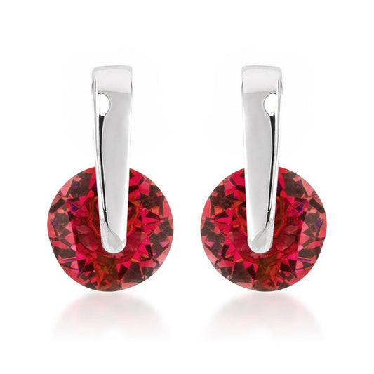 Red CZ Elegance Earrings - The Best Accessory