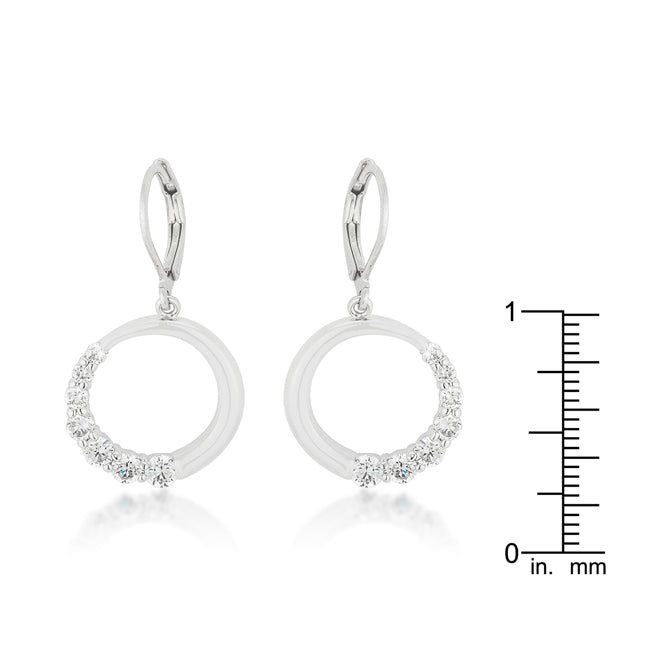 Graduated Cubic Zirconia Circle Earrings - The Best Accessory