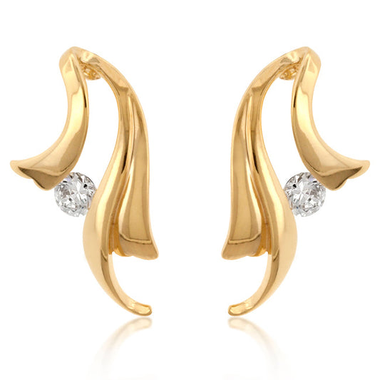 Solitaire Winged Earrings - The Best Accessory