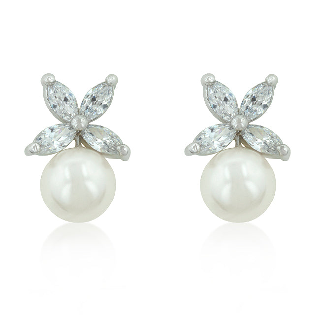 Butterfly Pearl Stud Earrings - The Best Accessory