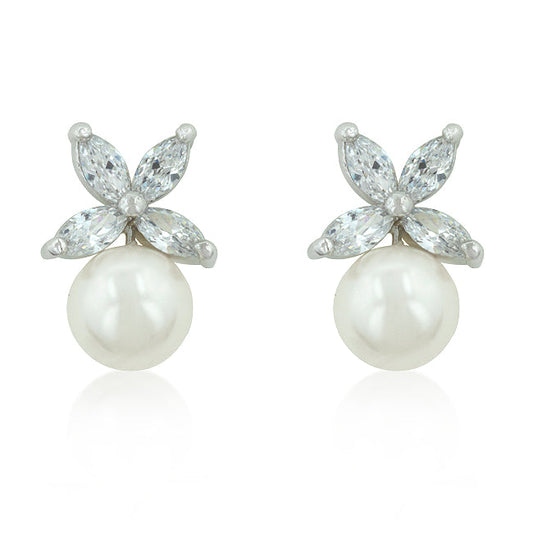 Butterfly Pearl Stud Earrings - The Best Accessory