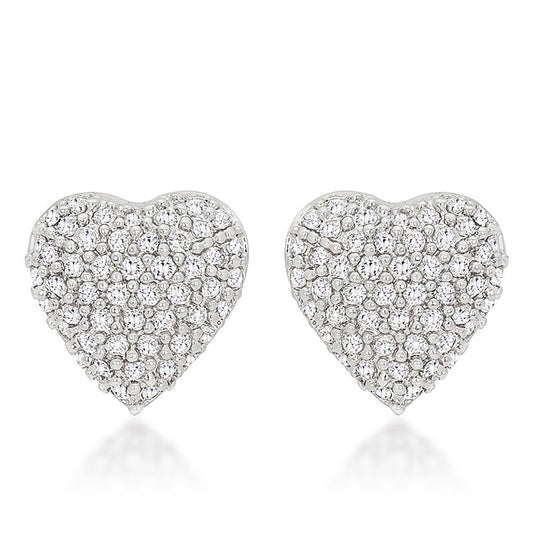 Special Pave Heart Earrings - The Best Accessory