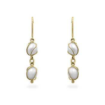 Yellow Gold Pearl Drops - The Best Accessory
