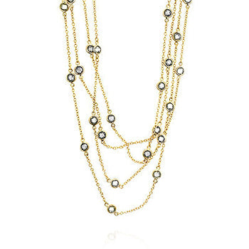 Layered Bezel Golden Necklace - The Best Accessory