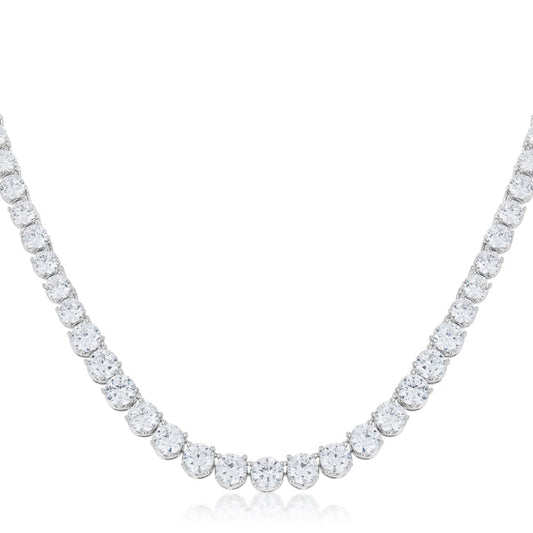 Graduated Cubic Zirconia Necklace - The Best Accessory