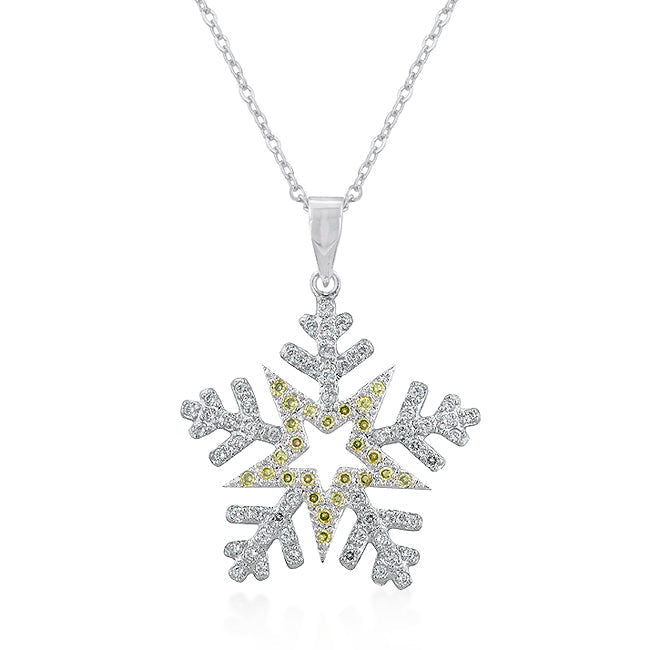 Pave Snowflake Pendant - The Best Accessory