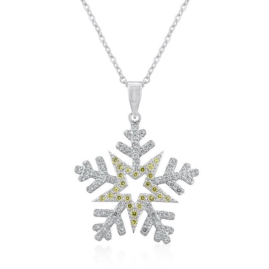 Pave Snowflake Pendant - The Best Accessory
