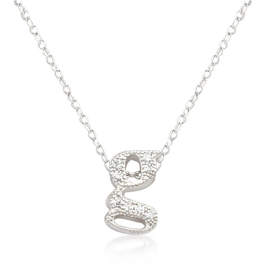 Micro-Pave Initial G Pendant - The Best Accessory