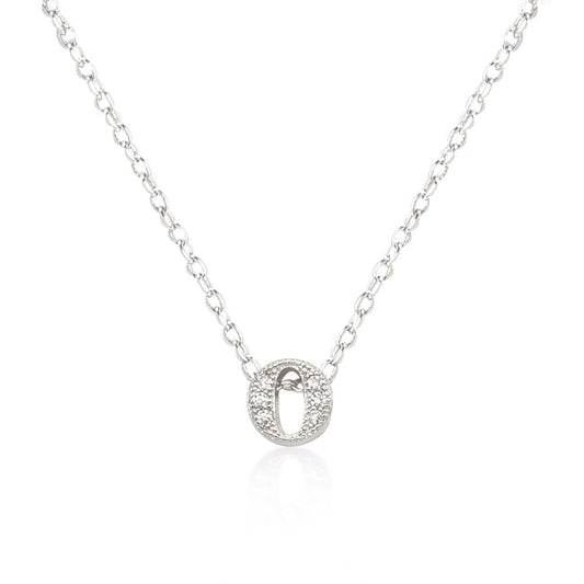 Micro-Pave Initial O Pendant - The Best Accessory