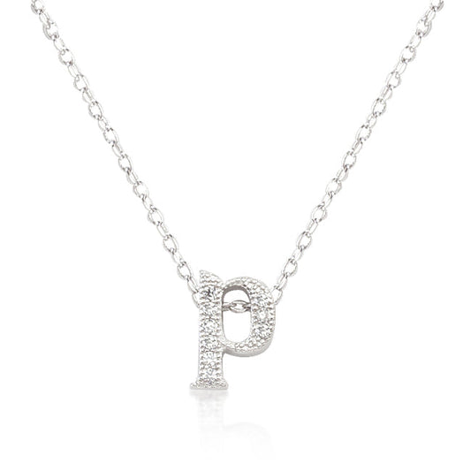 Micro-Pave Initial P Pendant - The Best Accessory