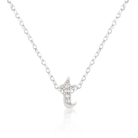 Micro-Pave Initial T Pendant - The Best Accessory