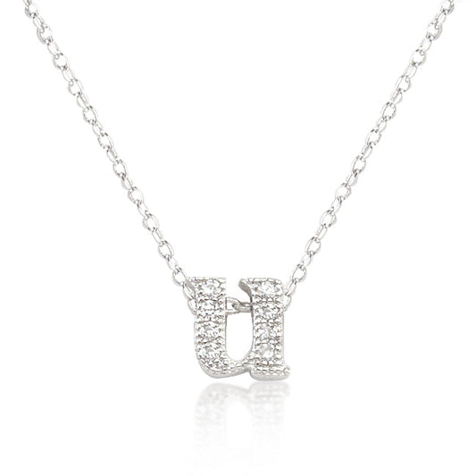 Micro-Pave Initial U Pendant - The Best Accessory