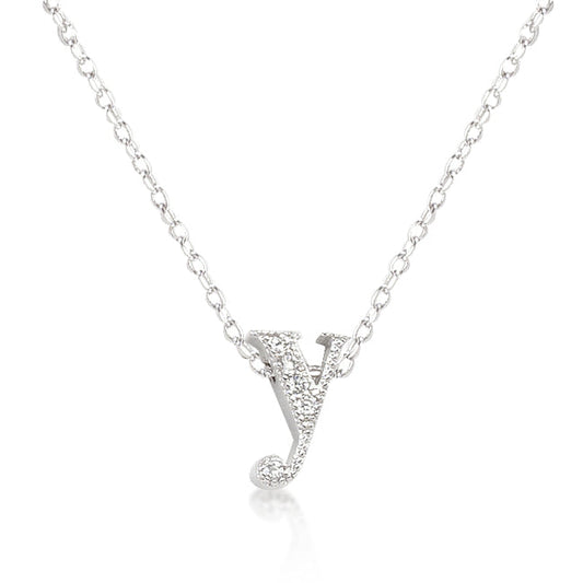 Micro-Pave Initial Y Pendant - The Best Accessory