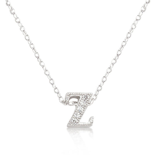 Micro-Pave Initial Z Pendant - The Best Accessory