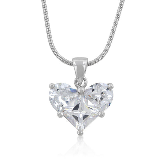Classic Clear Heart Pendant - The Best Accessory