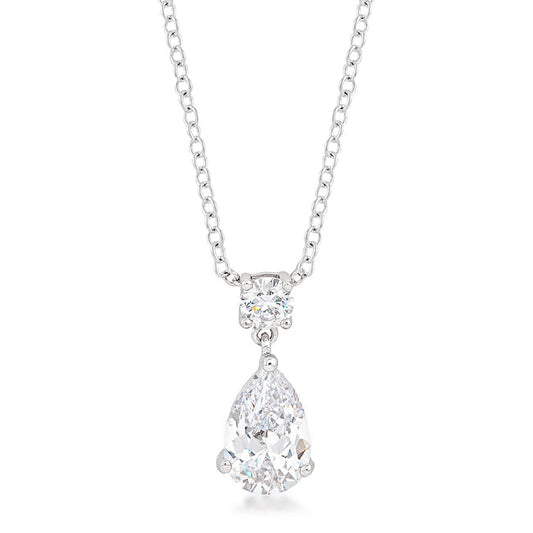 Chandelier Pear Cubic Zirconia Pendant - The Best Accessory