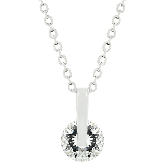 Classic Solitaire Cubic Zirconia Pendant - The Best Accessory