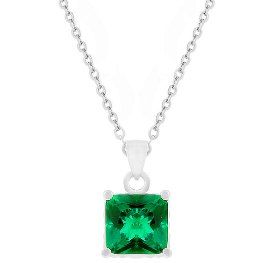 Dual Cubic Zirconia Square Pendant - The Best Accessory