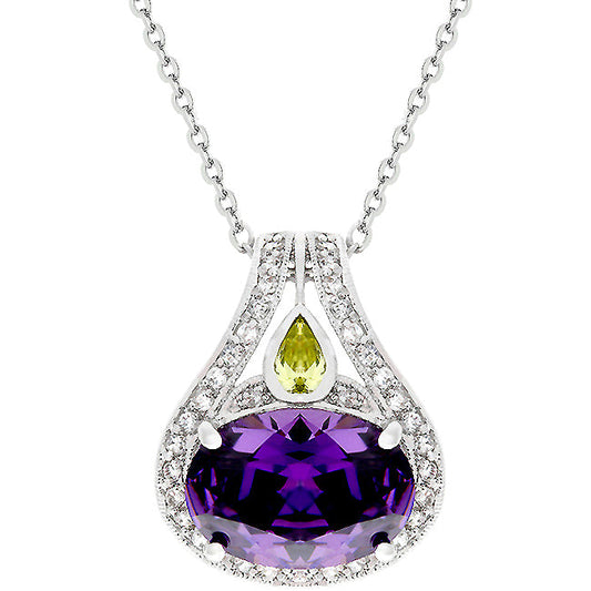 Majestic Amethyst Cubic Zirconia Pendant - The Best Accessory