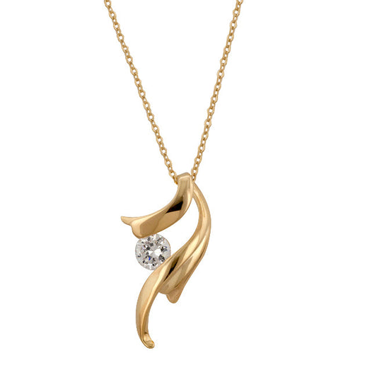 Solitaire Winged Pendant - The Best Accessory