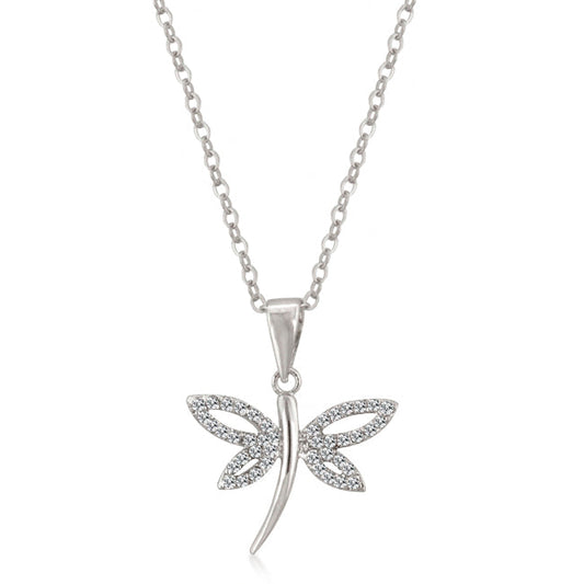 Cubic Zirconia Dragonfly Pendant - The Best Accessory